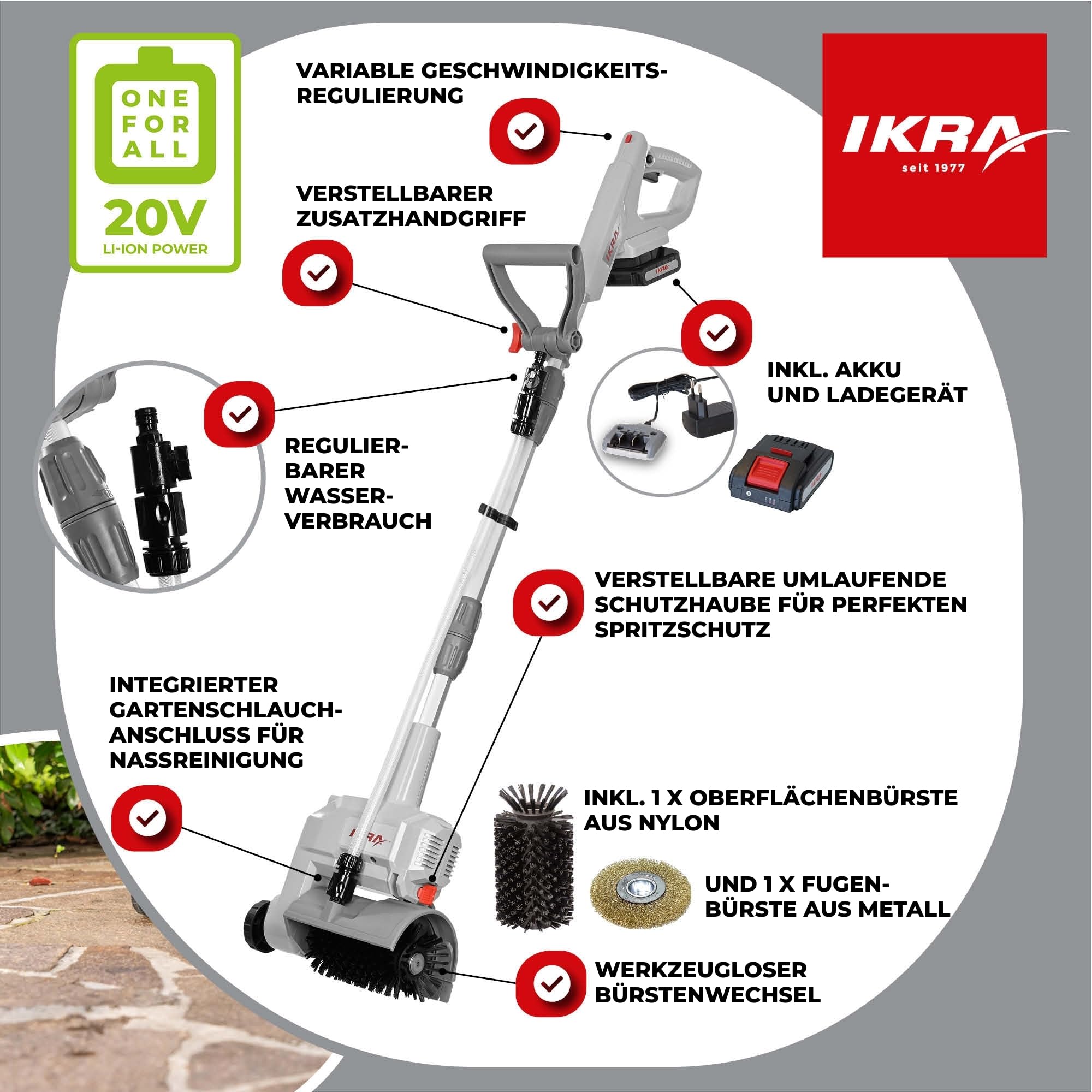 ikra-iatr-20-akku-oberfl-chenreiniger-und-fugenreiniger-vario-brush-inkl-akku-un image 2