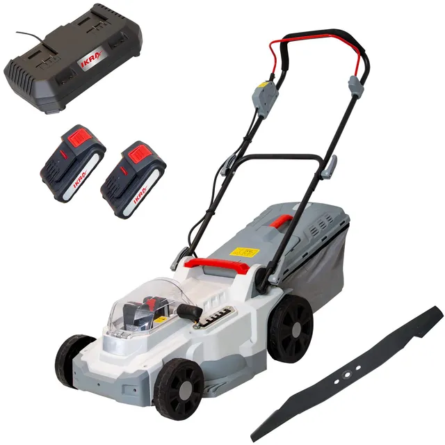 ikra-akku-rasenm-her-icm-2-2037-20-v-37-cm-mulchfunktion-inkl-2-akkus-2-0-ah-dop image 1