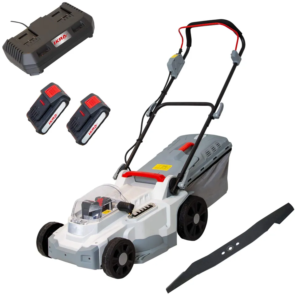 ikra-akku-rasenm-her-icm-2-2037-20-v-37-cm-mulchfunktion-inkl-2-akkus-2-0-ah-dop image 1