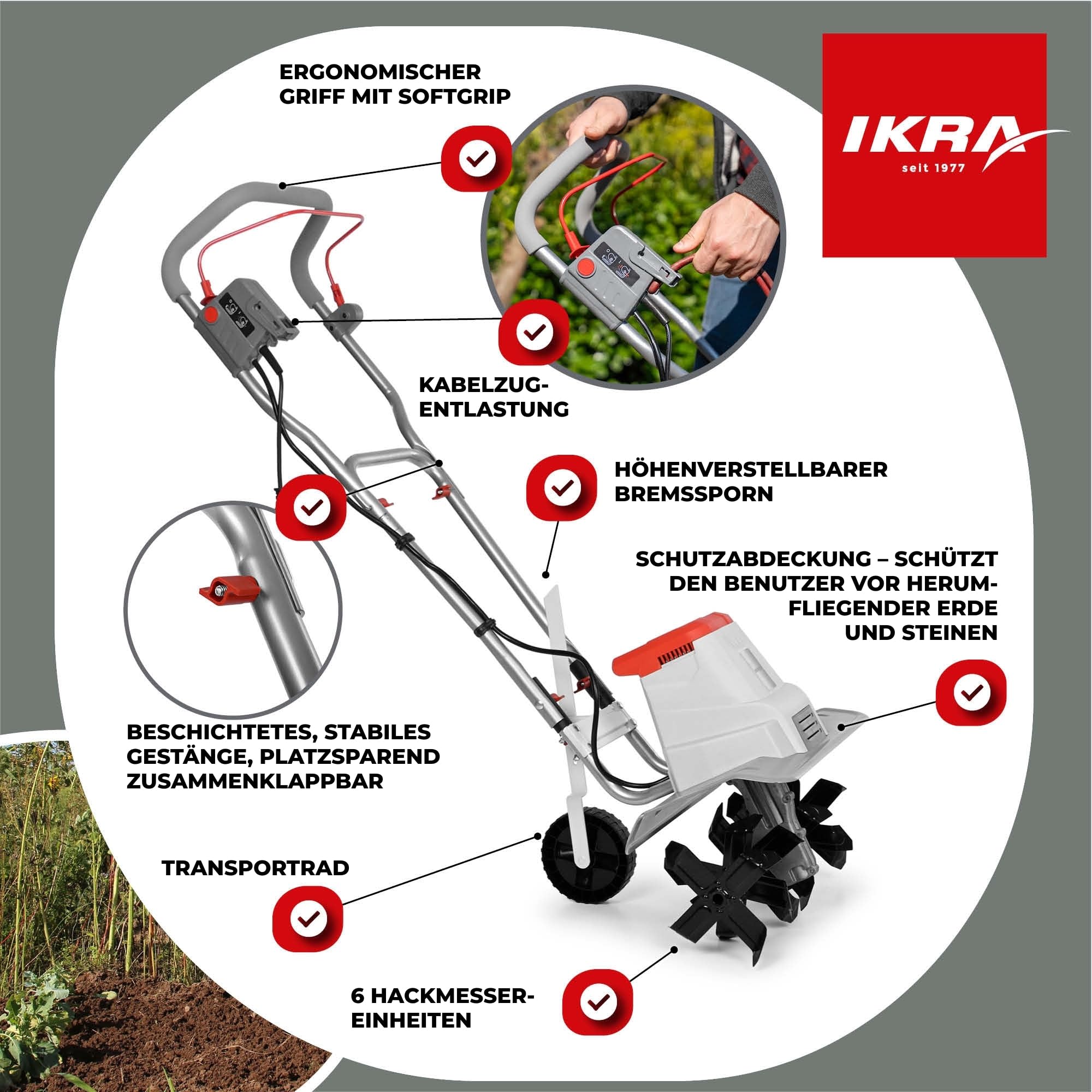 ikra-iem-1500-elektro-bodenhacke-1500-w-32-45-cm image 5