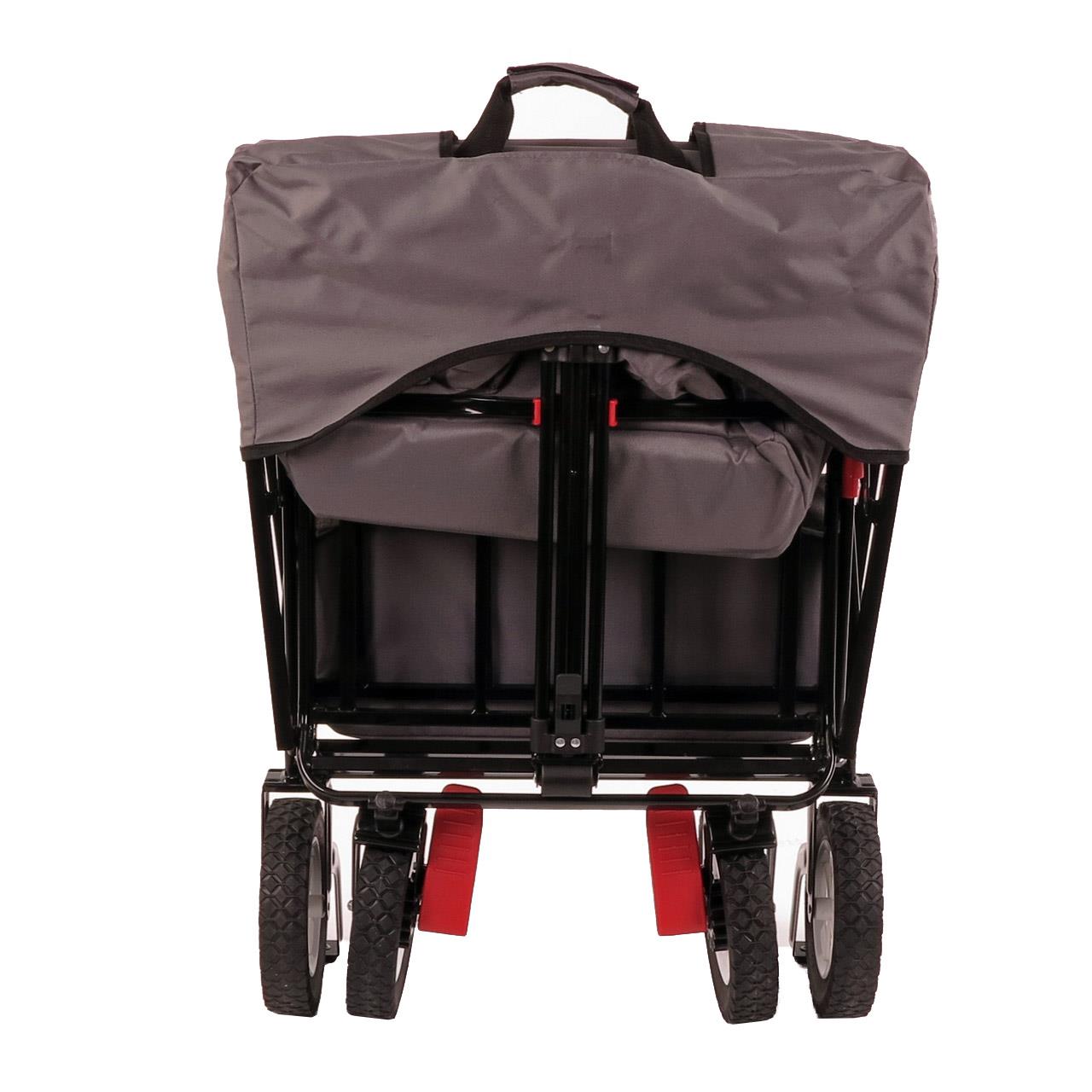 fuxtec-ct-400gr-faltbarer-bollerwagen-grau-mit-sonnendach-b-ware image 4