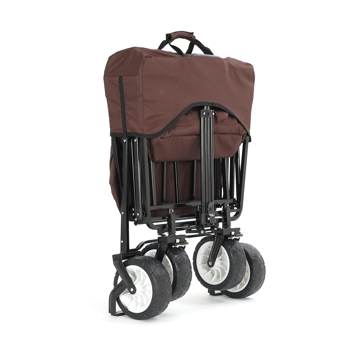 fuxtec-bollerwagen-jw-76cb-braun-faltbar-mit-sonnendach-b-ware image 8