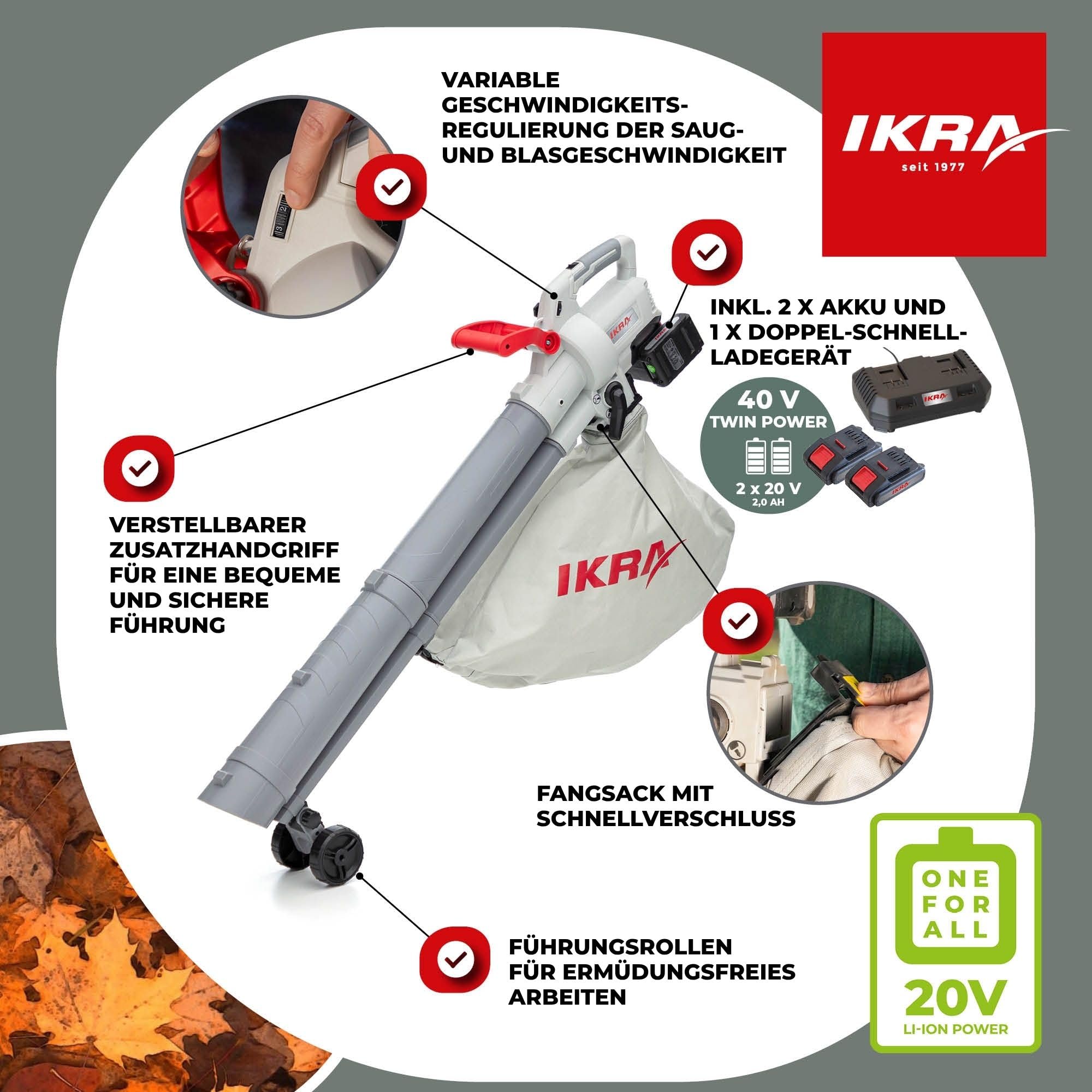 ikra-ials-2-20-3in1-akku-laubbl-ser-laubsauger-mit-2-akkus-und-ladeger-t image 6