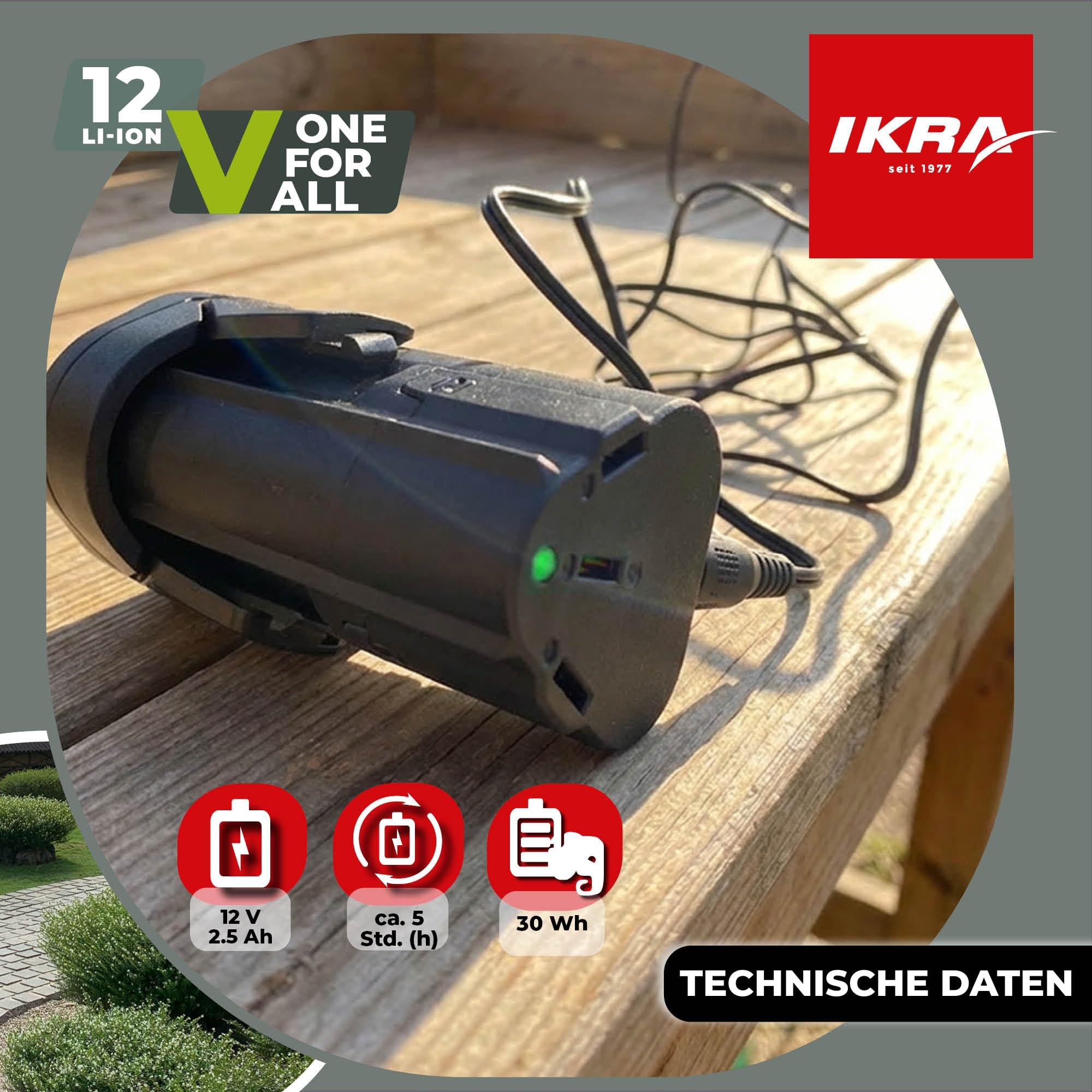ikra-li-27-lithium-ionen-ersatzakku-12v-2-5ah-f-r-ikra-12v-gartenger-te image 6