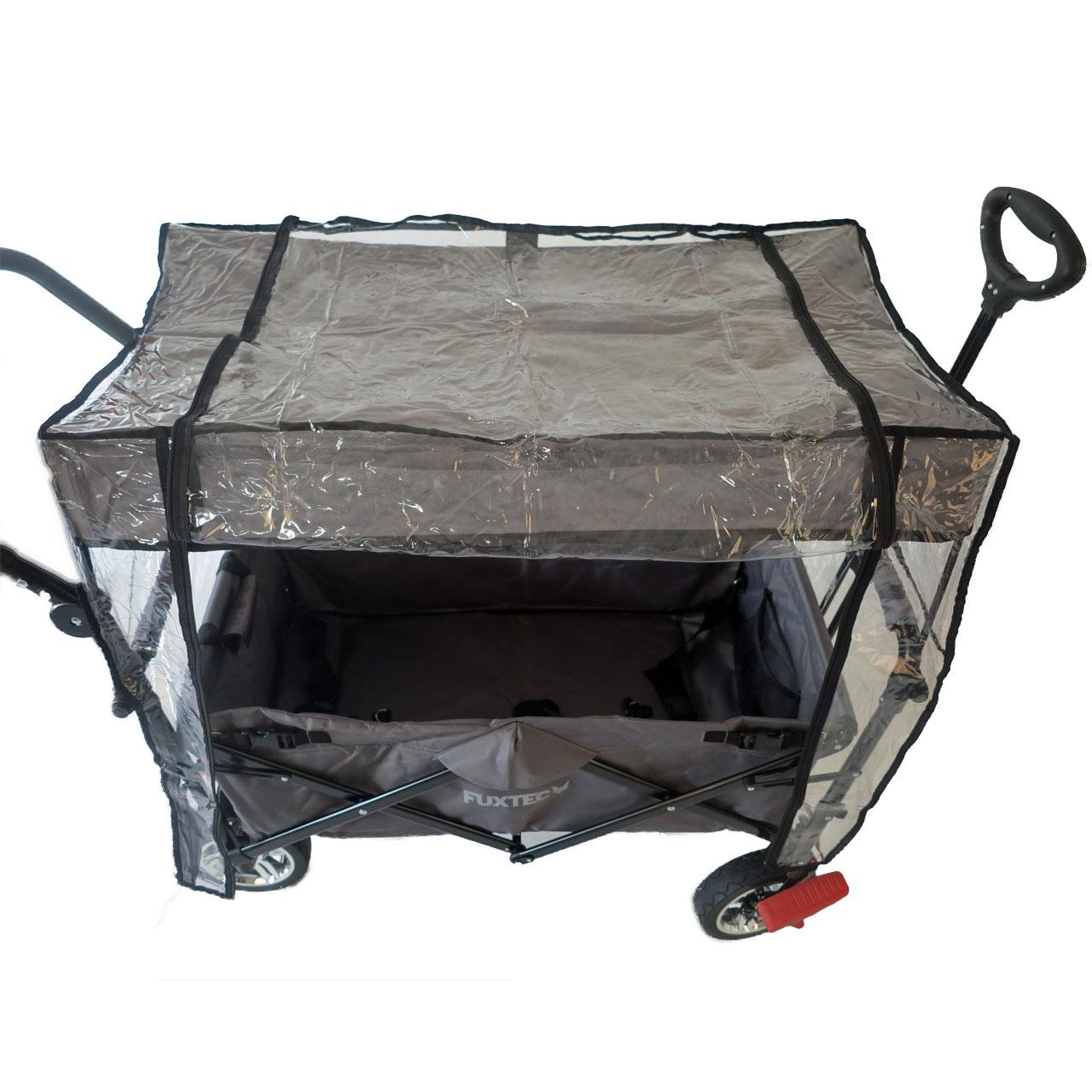 fuxtec-regenschutz-transparent-f-r-bollerwagen-ct700-wetterschutz-mit-klettversc image 3