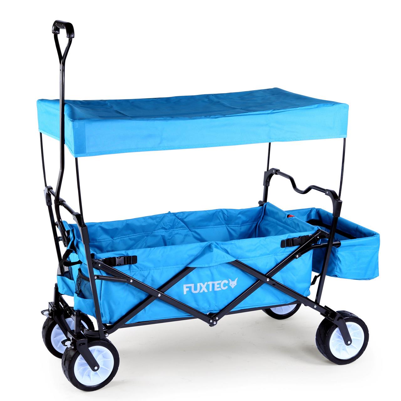 fuxtec-bollerwagen-fx-bw100-t-rkisblau-b-ware-faltbar-75-kg image 3