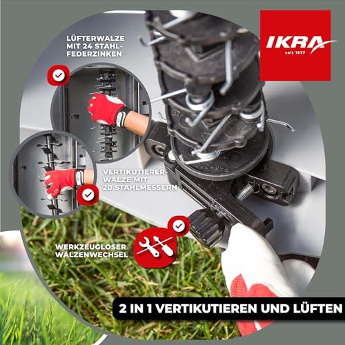 ikra-elektro-vertikutierer-rasenl-fter-ievl-1840-40-cm-1800-w image 8
