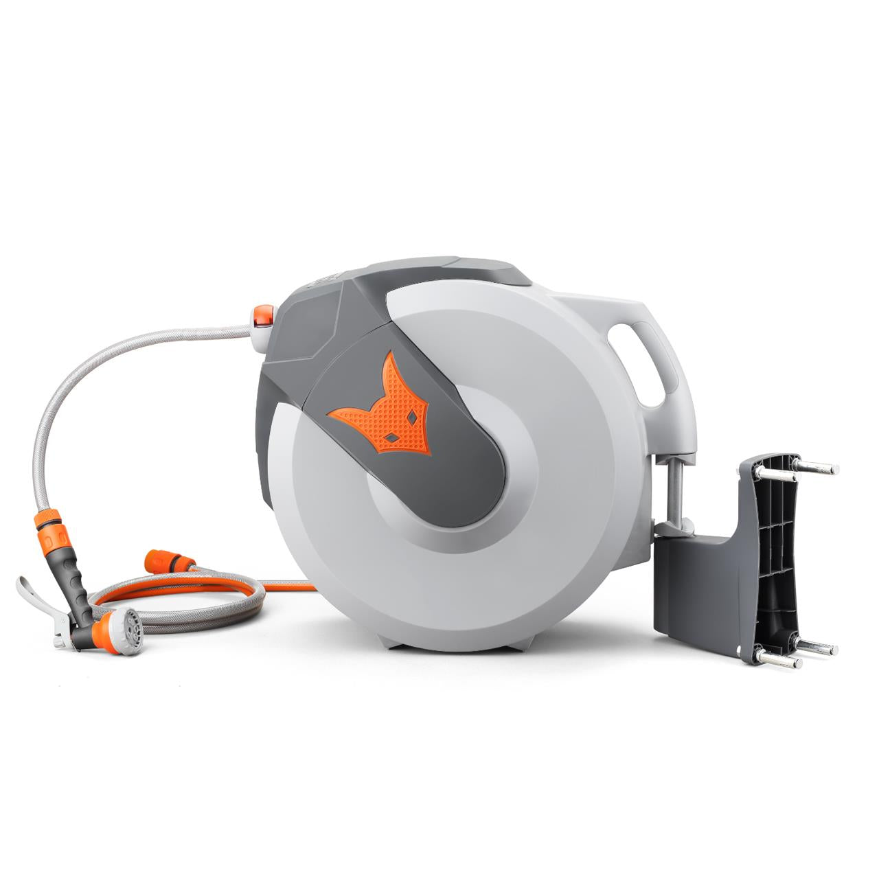 fuxtec-wasserschlauchaufroller-20m-rund-fx-wsa20-orange-grau-b-ware image 3
