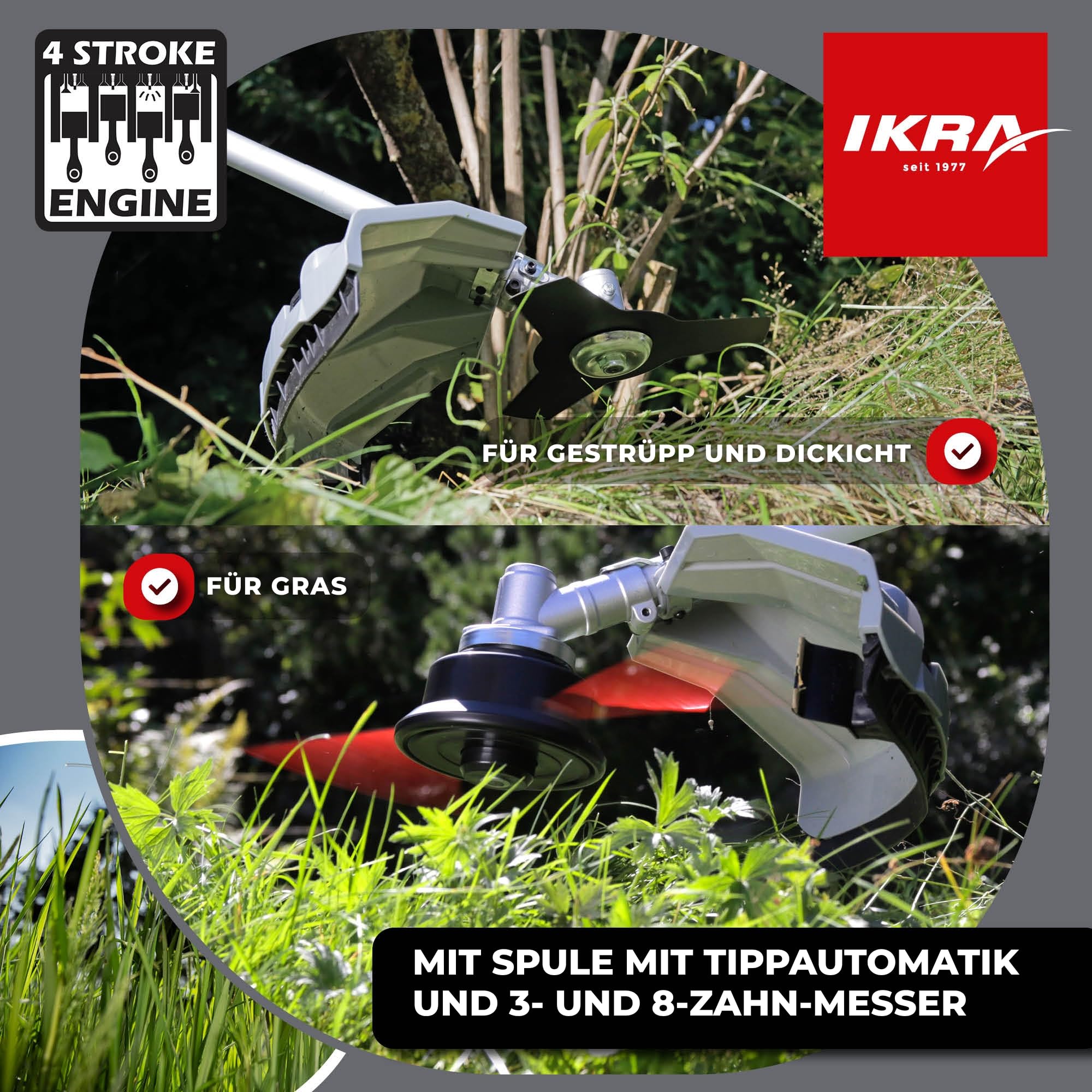 ikra-ibf-31-4-benzin-freischneider-31-cm-43-cm-schnittbreite image 2