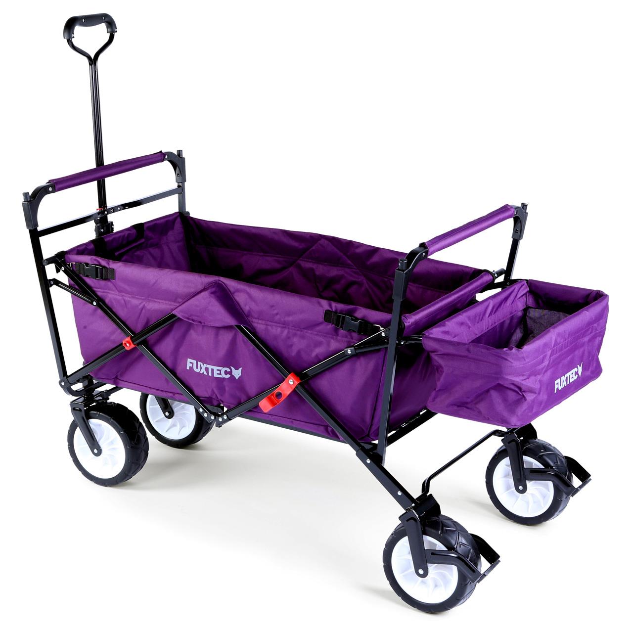 fuxtec-bollerwagen-jw-76cp-lila-mit-sonnendach-b-ware image 6