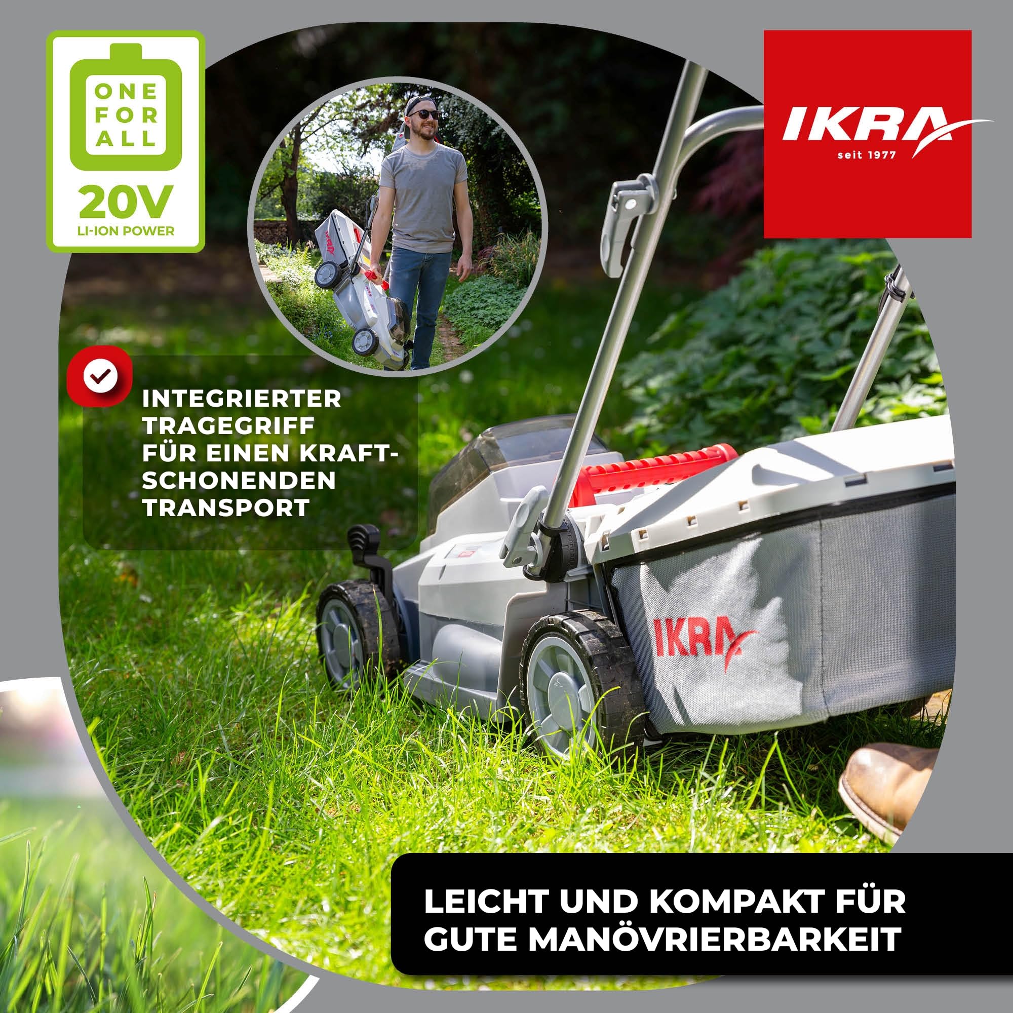 ikra-icm-2033-akku-rasenm-her-33-cm-20v-inkl-2-akkus image 3