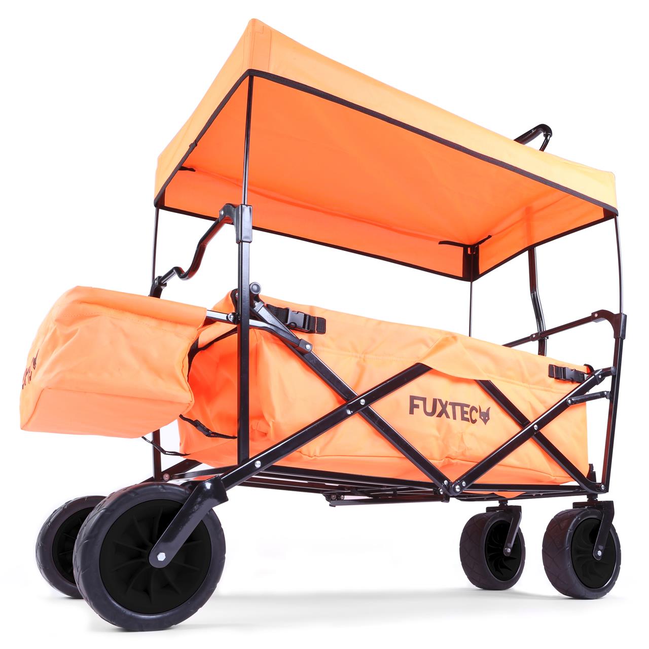 fuxtec-b-ware-bollerwagen-fx-bw100-orange-faltbar-mit-dach-bis-75-kg image 7