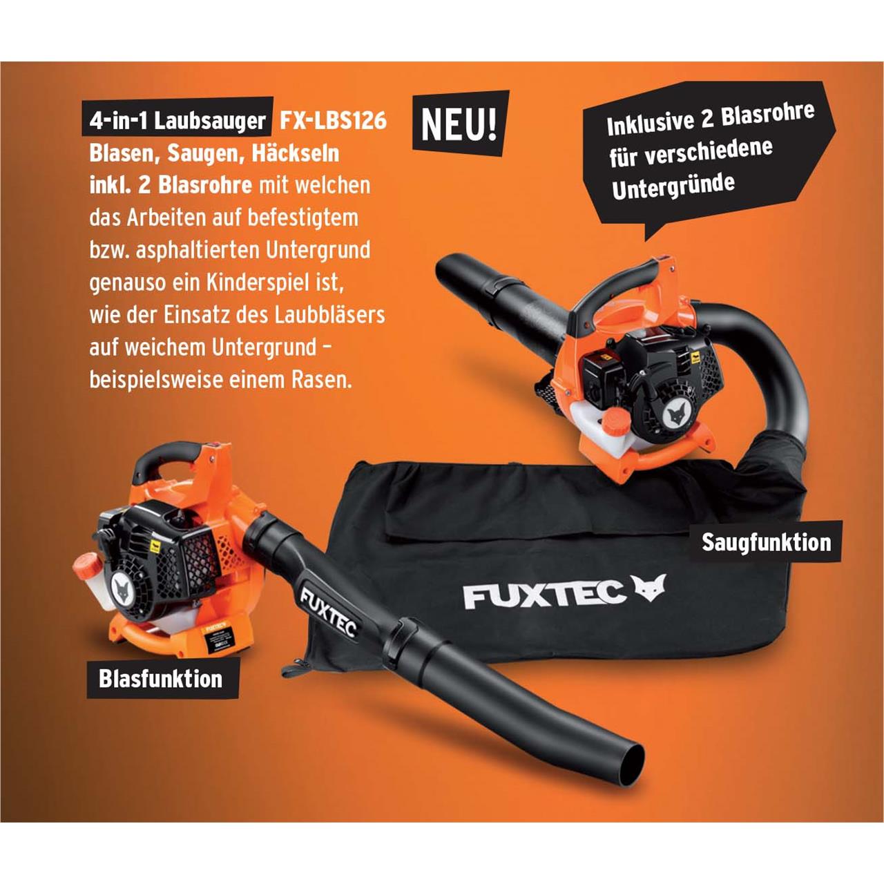 fuxtec-fx-lbs126-4in1-benzin-laubsauger-laubbl-ser-laubh-cksler-inkl-zwei-blasro image 3
