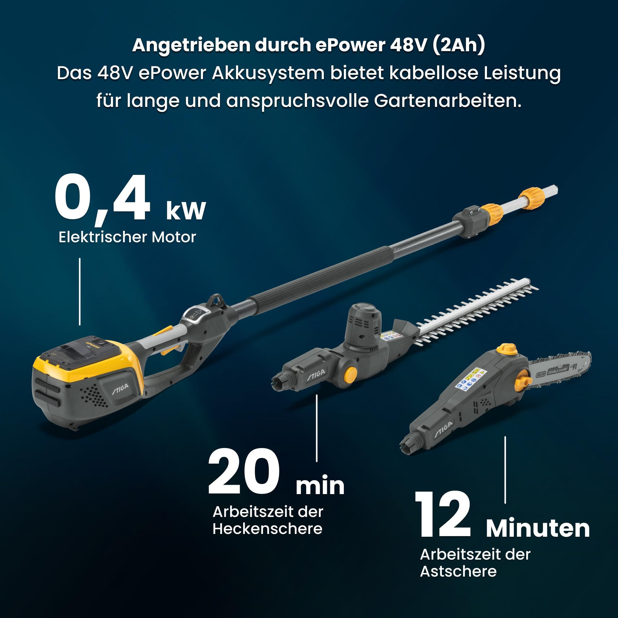 stiga-mt-500e-akku-multitool-heckenschere-und-hochentaster-46-cm-25-cm-teleskop- image 3