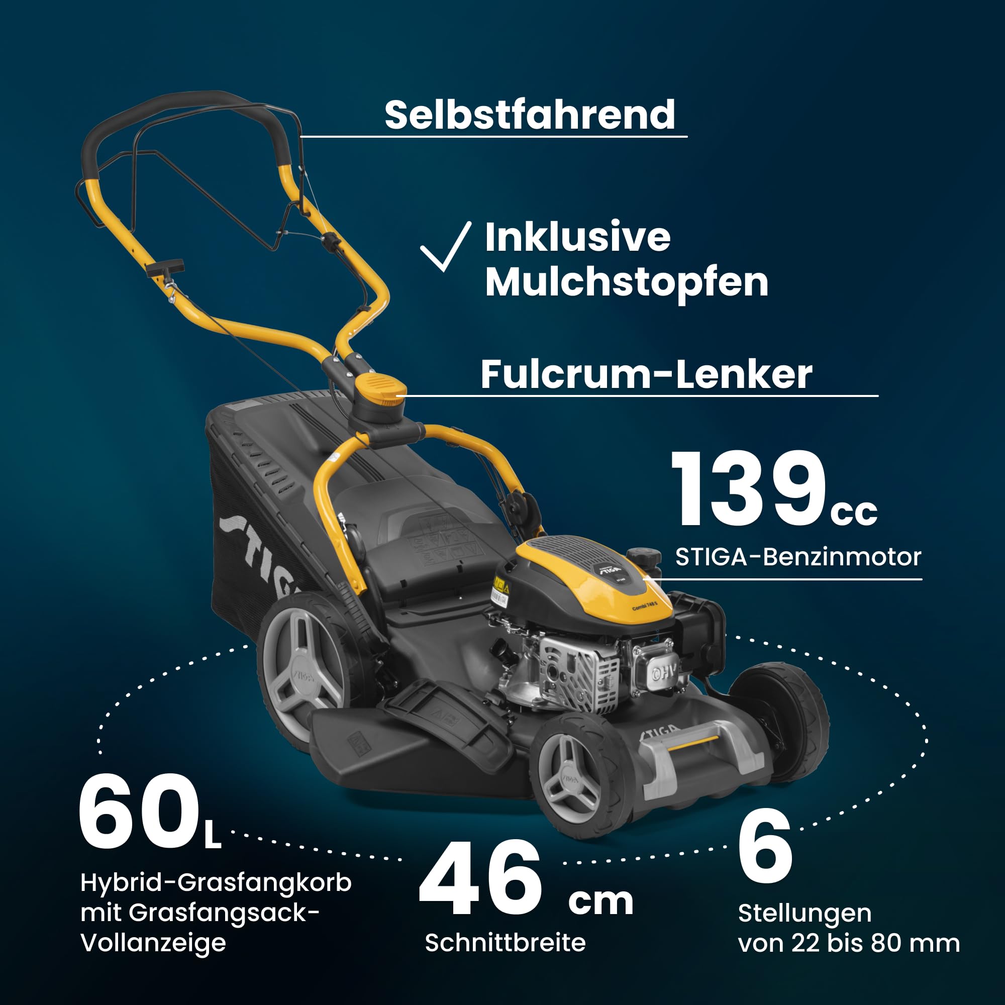 stiga-combi-748-s-benzin-rasenm-her-selbstfahrend-46-cm-stahlm-hwerk-139-cm-60-l image 7