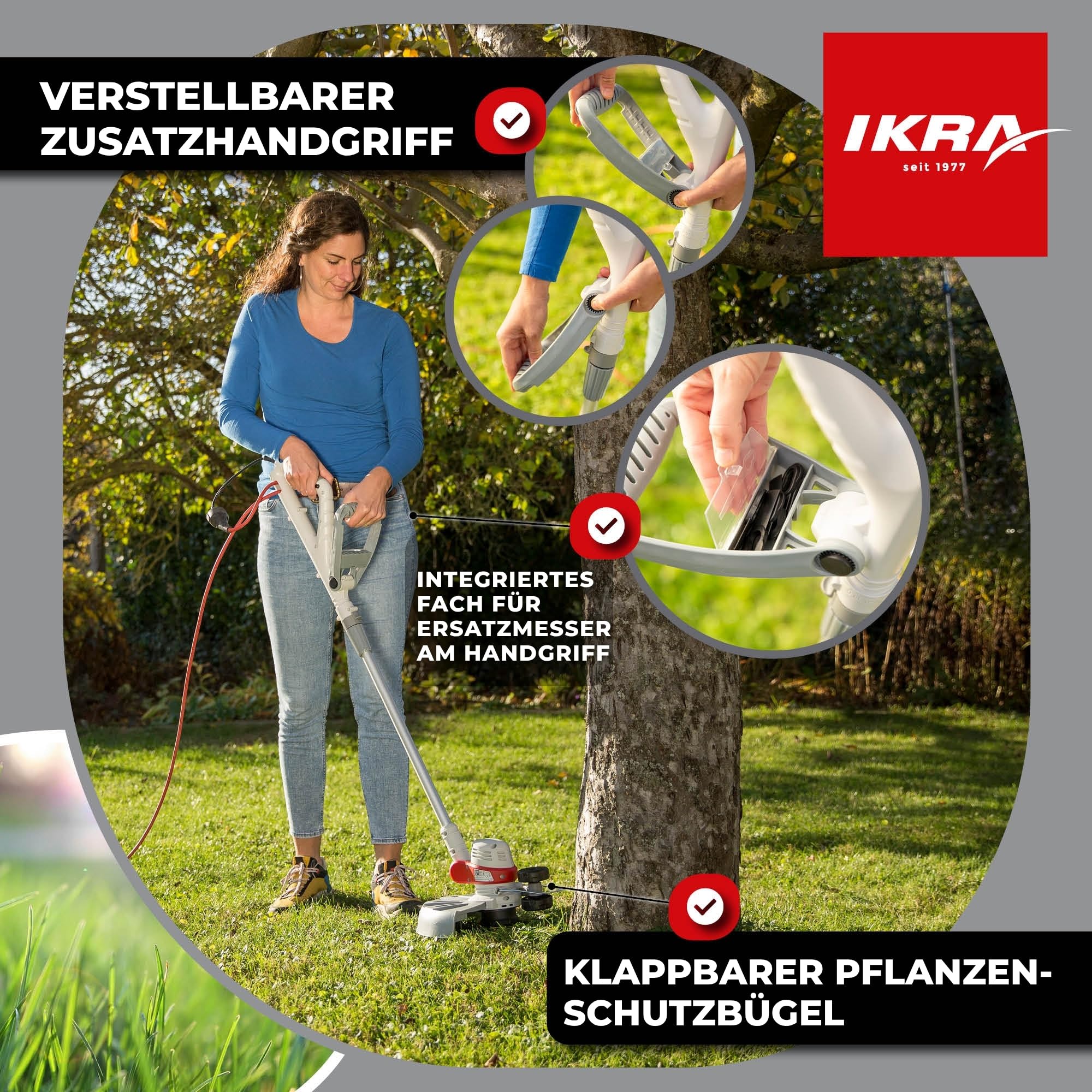ikra-2in1-elektro-rasentrimmer-igt-650-d-tc-650w-30-cm-mit-fadenspule-und-twincu image 4