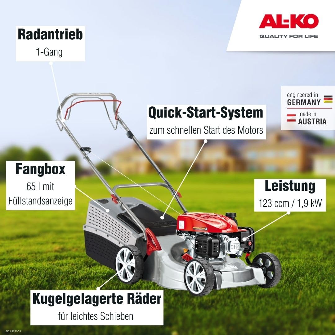 al-ko-classic-4-62-sp-a-benzin-rasenm-her-46-cm-mit-radantrieb-f-r-fl-chen-bis-1 image 5
