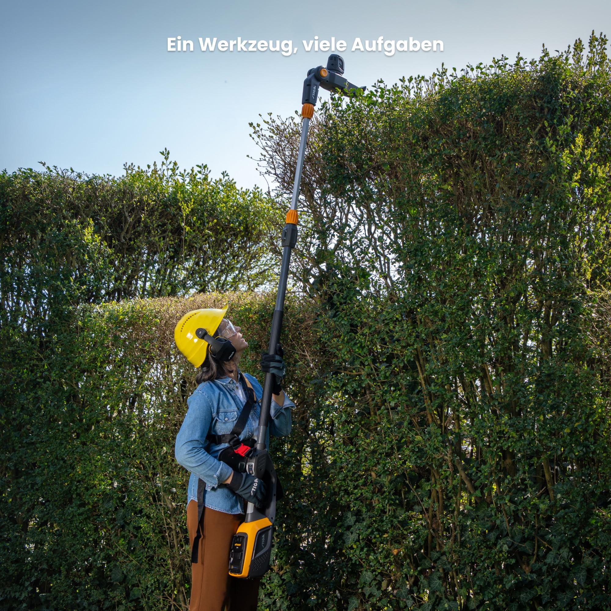 stiga-mt-500e-akku-multitool-heckenschere-und-hochentaster-46-cm-25-cm-teleskop- image 2
