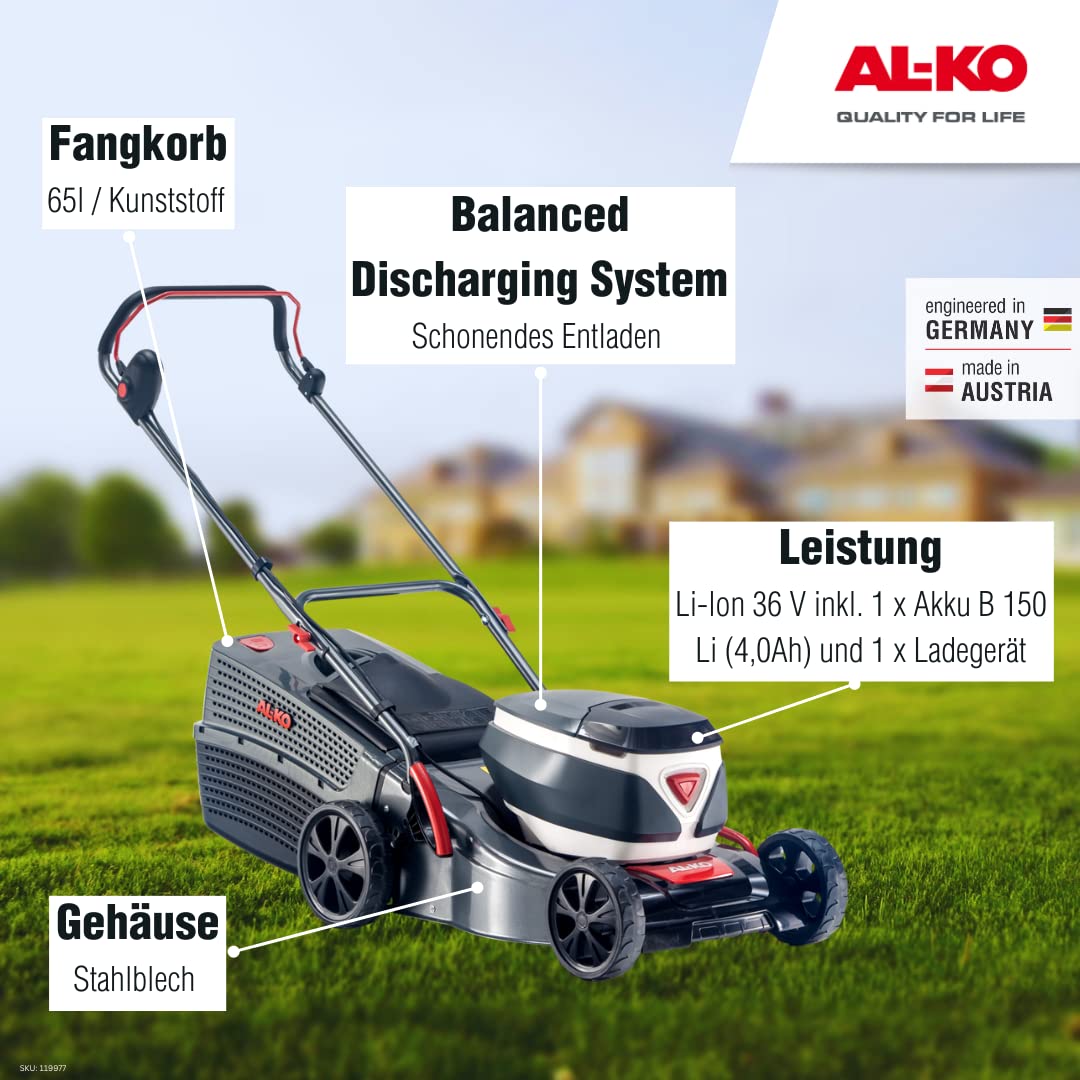 al-ko-42-2-li-comfort-akku-rasenm-her-42-cm-stahlblechgeh-use-36-v-inkl-akku-lad image 5