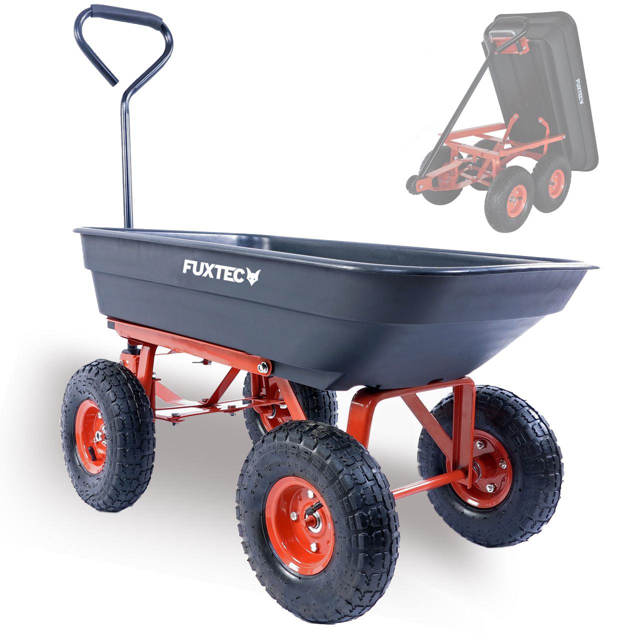 fuxtec-kippwagen-fx-kw2175-transportwagen-300-kg-mit-kippfunktion image 1