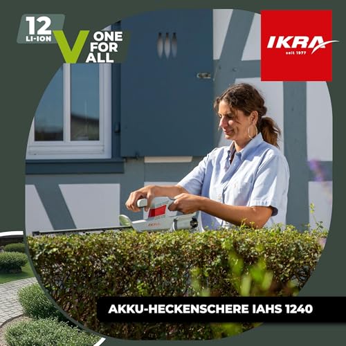ikra-iahs-1240-akku-heckenschere-12-v-inkl-akku-ladeger-t-brille image 8