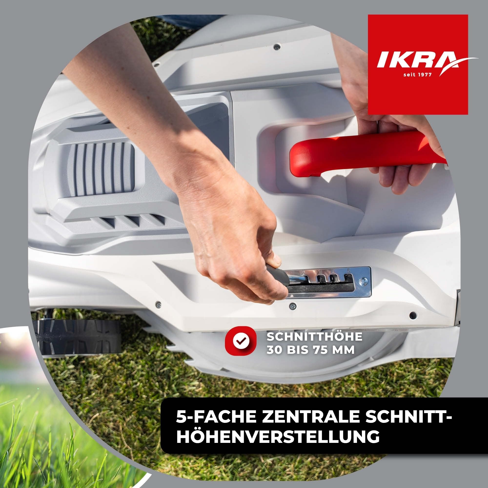 ikra-ierm-2043-t-elektro-rasenm-her-2000-w-43-cm-schnittbreite-mit-mulchkit-und- image 3