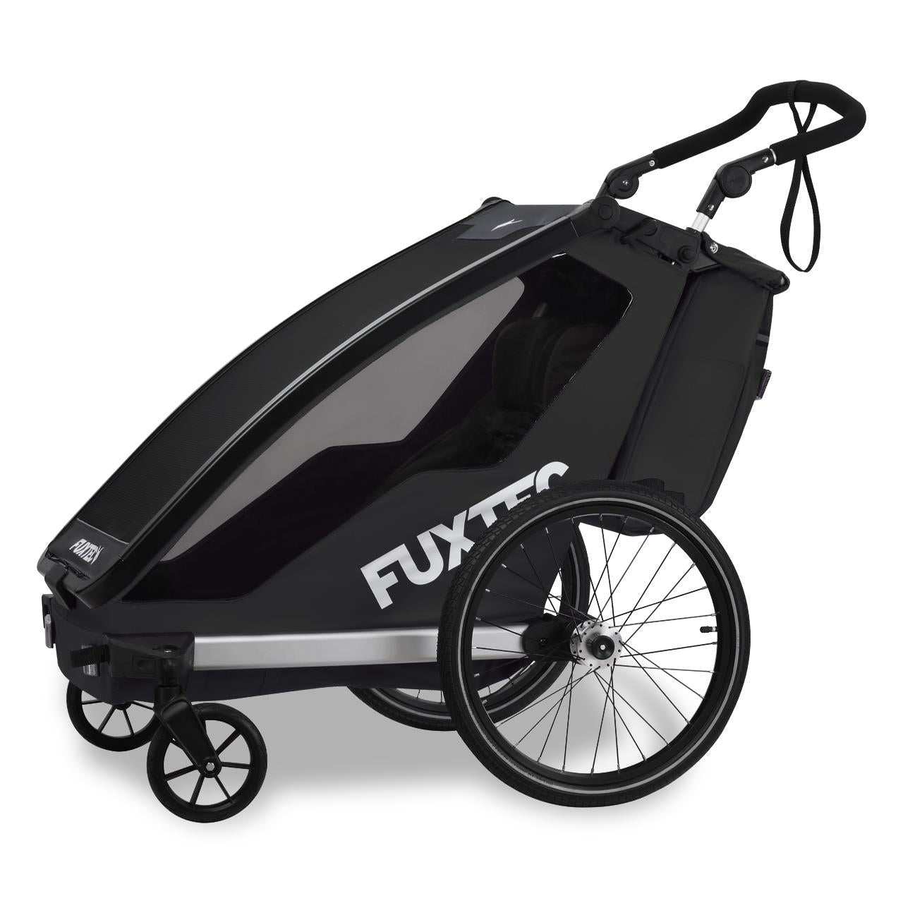 fuxtec-sportfux-fx-fa1-fahrradanh-nger-jogger-f-r-2-kinder-mit-jogger-rad-in-sch image 3