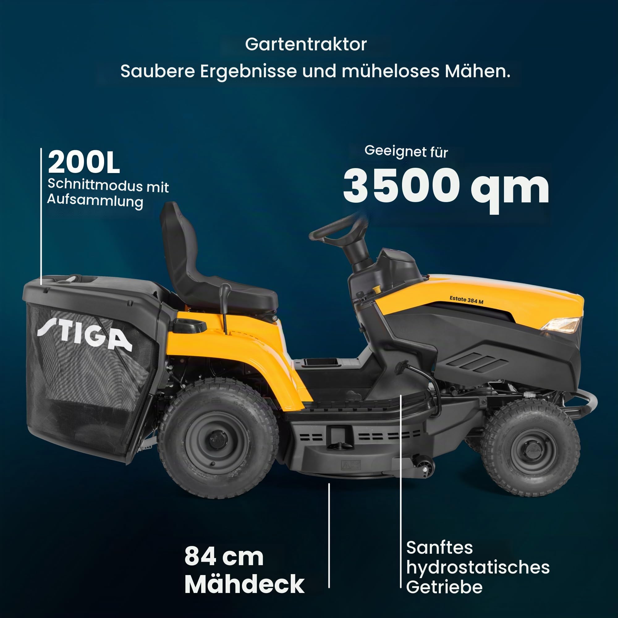 stiga-estate-384-m-benzin-gartentraktor-414-cm-st-400-motor-84-cm-m-hdeck-200-l- image 2