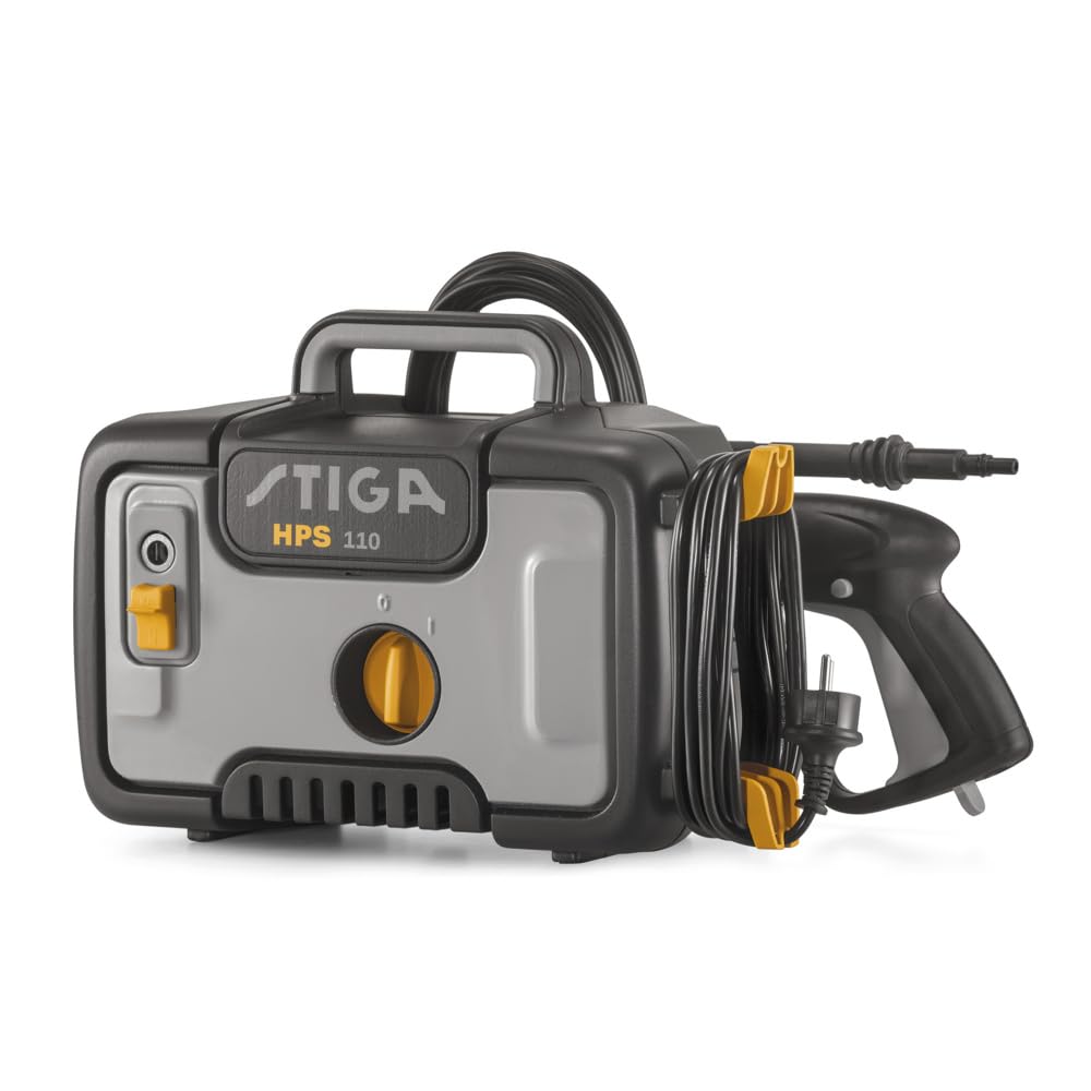 stiga-hps-110-hochdruckreiniger-1400-w-110-bar-390-l-h-mit-5-m-schlauch image 2
