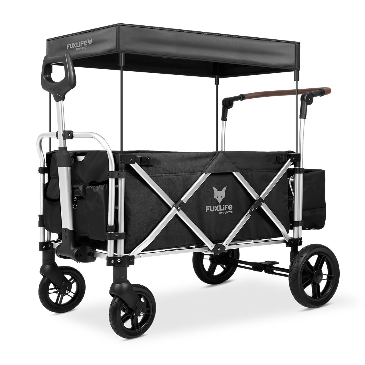 fuxlife-b-ware-premium-bollerwagen-fx-ctl900-f-r-2-kinder-mit-sonnendach-upf-50 image 6