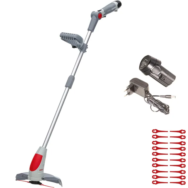 ikra-iart-1224-akku-rasentrimmer-12-v-mit-akku-und-20-nylonmessern image 1
