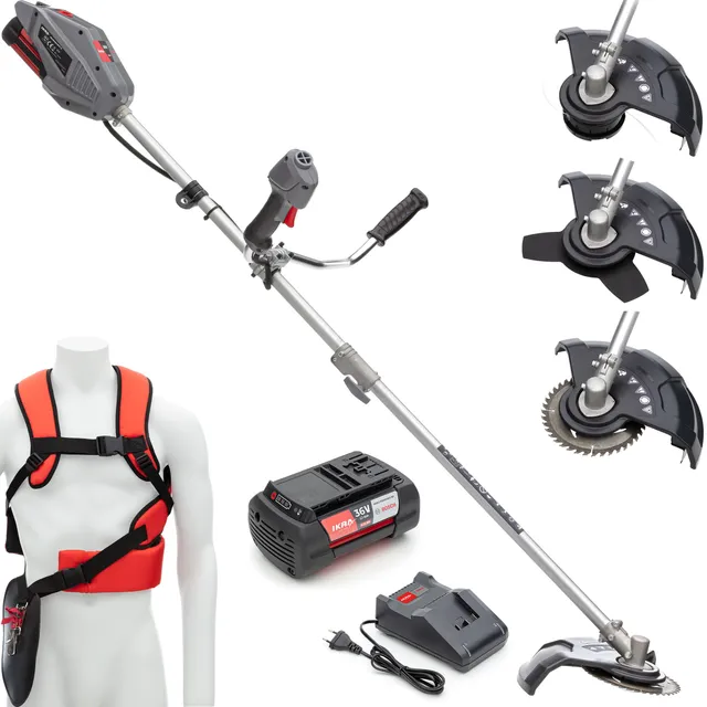 ikra-akku-freischneider-ib-bc-33-36v-4ah-bosch-akku-ladeger-t-3in1 image 1