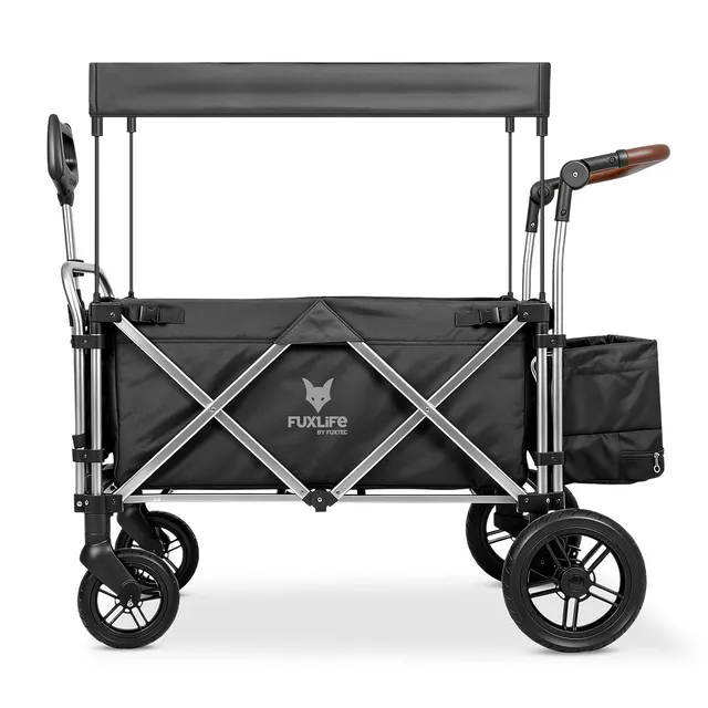 fuxlife-b-ware-premium-bollerwagen-fx-ctl900-f-r-2-kinder-mit-sonnendach-upf-50 image 1