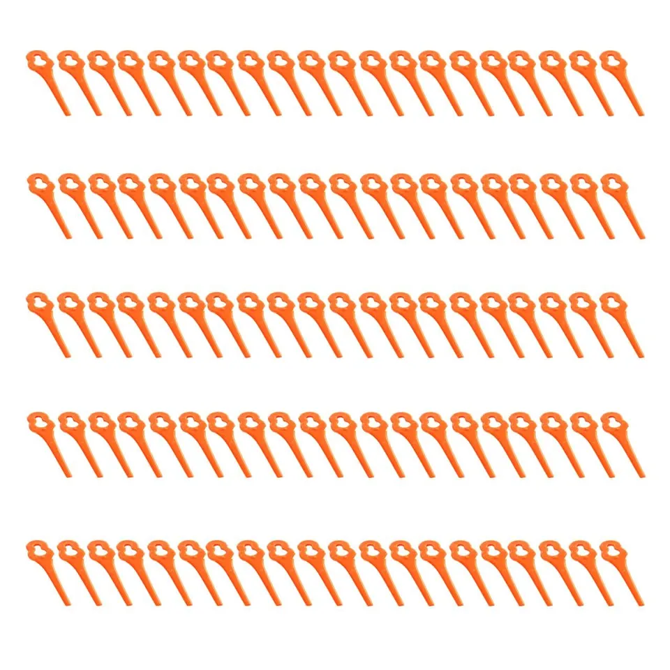 100x-ersatzklingen-ersatzmesser-aus-kunststoff-f-r-20v-akku-rasentrimmer-fx-e1rt image 1