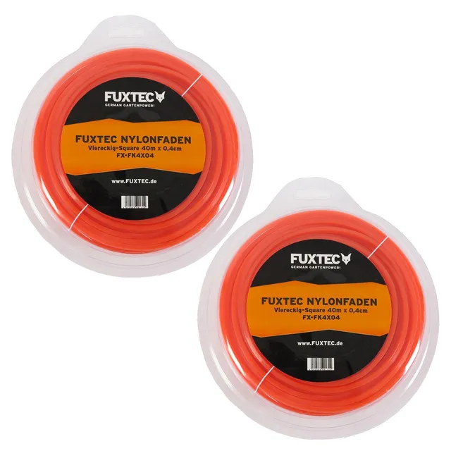 fuxtec-nylonfaden-viereckig-square-4-0-mm-x-40-m-2er-set image 1