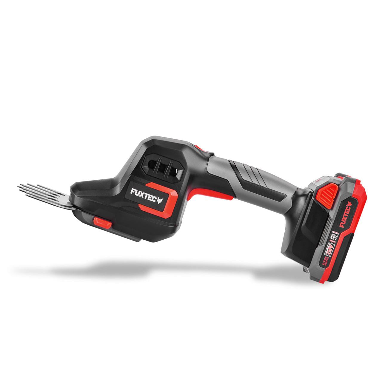 fuxtec-fx-e1hhs20-set-20v-akku-grasschere-und-strauchschere-mit-2ah-akku image 2