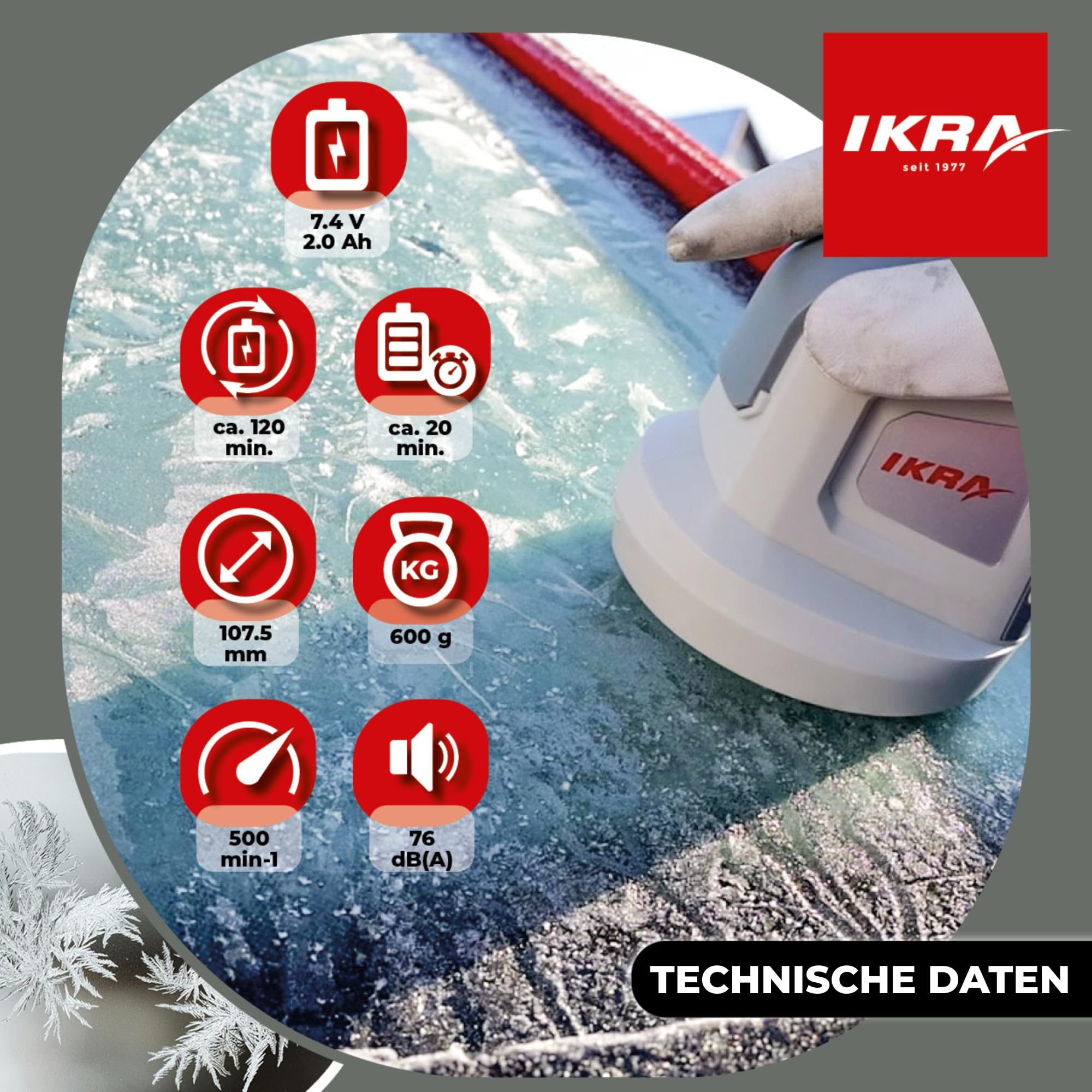 ikra-iaek-74-akku-eiskratzer-auto-mit-akku-12-klingen-scheibe image 5