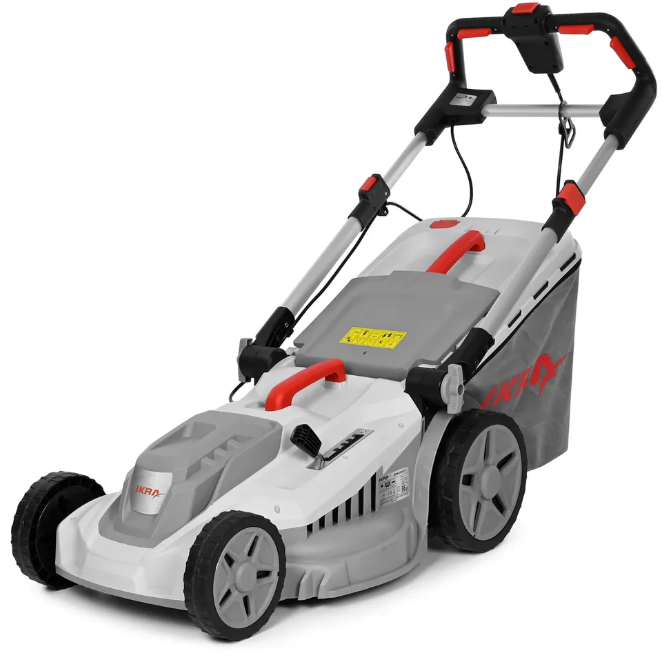 ikra-ierm-2043-t-elektro-rasenm-her-2000-w-43-cm-schnittbreite-mit-mulchkit-und- image 1