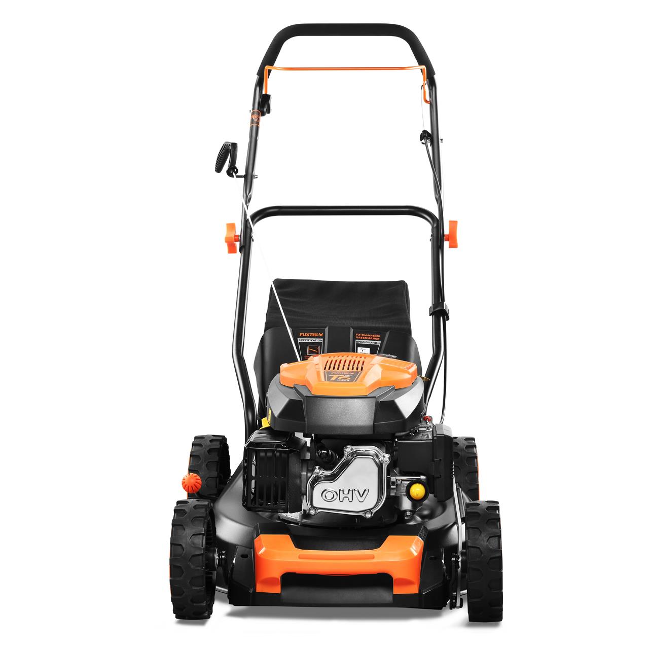 fuxtec-fx-rm4646eco-benzin-rasenm-her-46-cm-mit-146-ccm-und-stahlgeh-use image 5