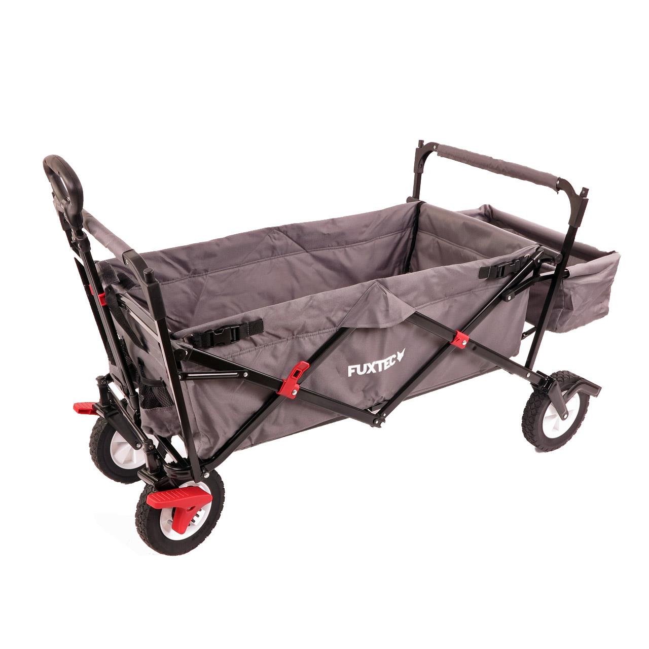 fuxtec-ct-400gr-faltbarer-bollerwagen-grau-mit-sonnendach-b-ware image 5