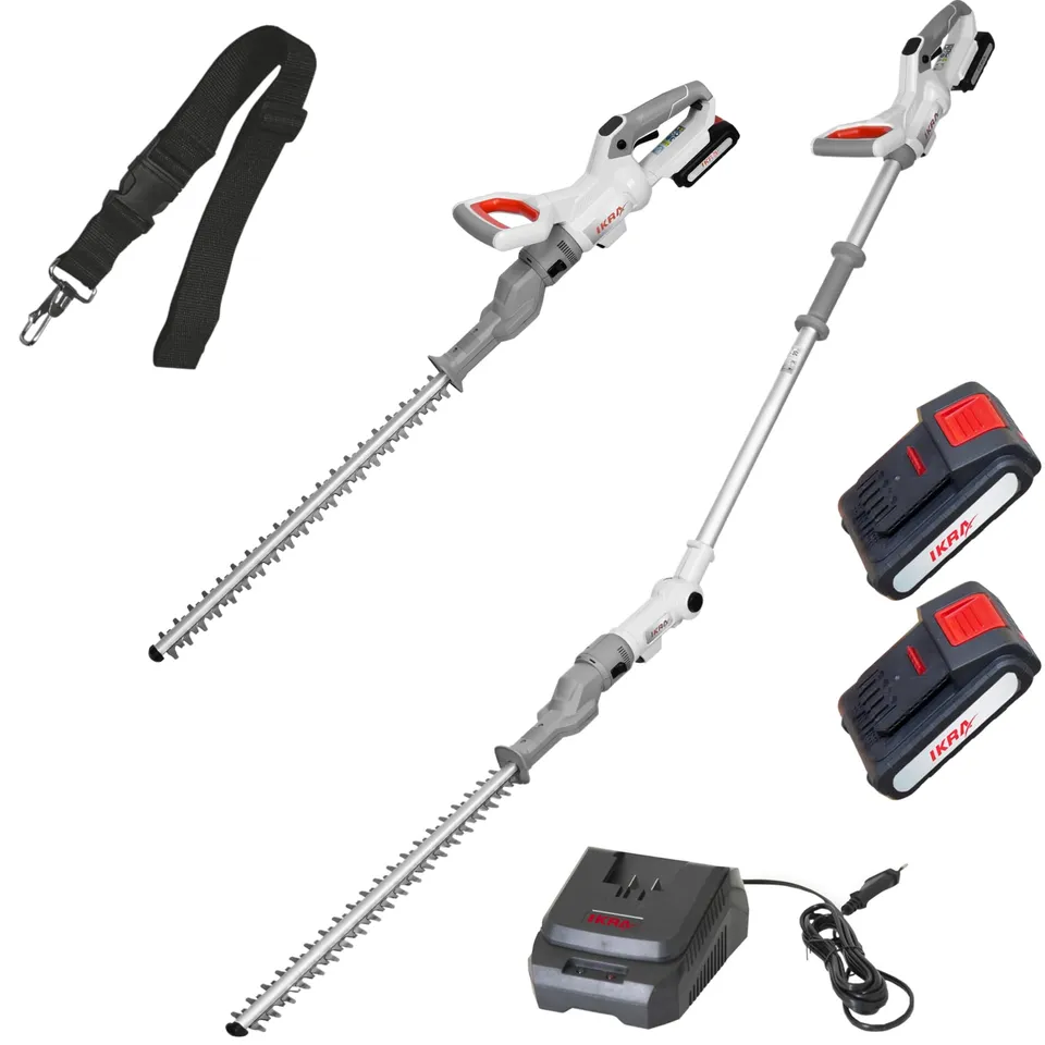 ikra-icph-2050-2in1-teleskop-heckenschere-20v-mit-2-akkus-und-schnelllader image 1
