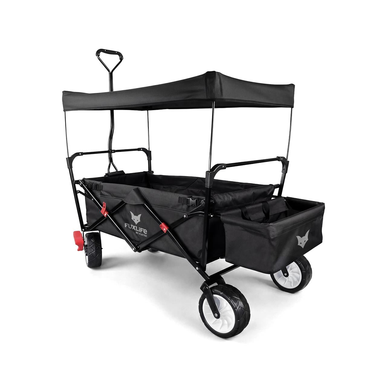 fuxlife-bollerwagen-fx-ct350-f-r-2-kinder-mit-sonnendach-upf-50 image 2