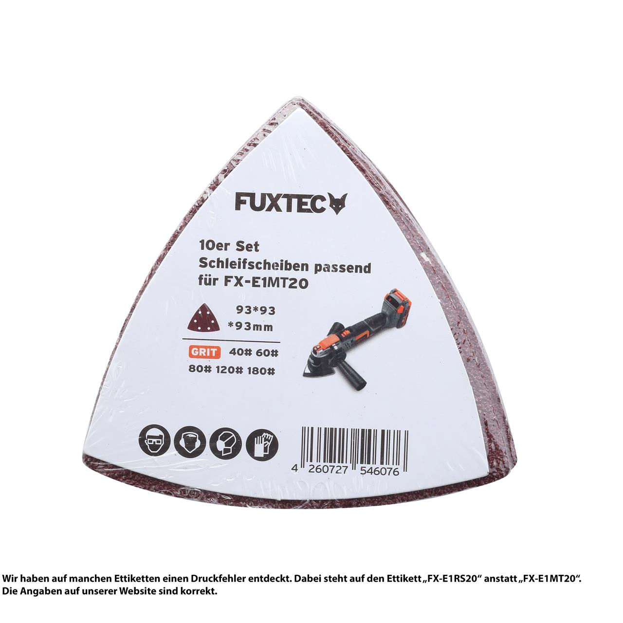 fuxtec-schleifscheiben-set-f-r-fx-e1mt20-10-schleifbl-tter-in-5-k-rnungen-40-180 image 2