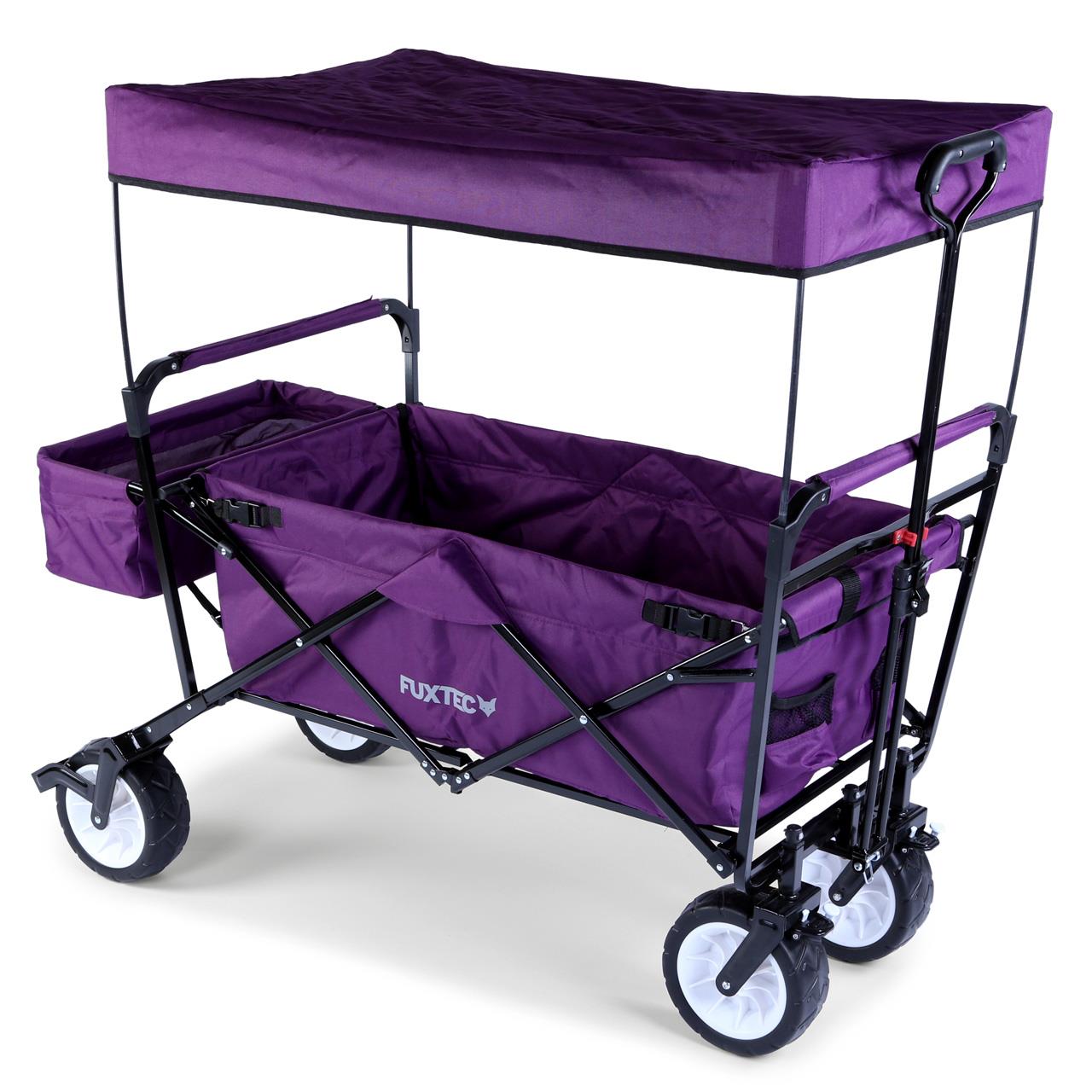 fuxtec-bollerwagen-jw-76cp-lila-mit-sonnendach-b-ware image 3