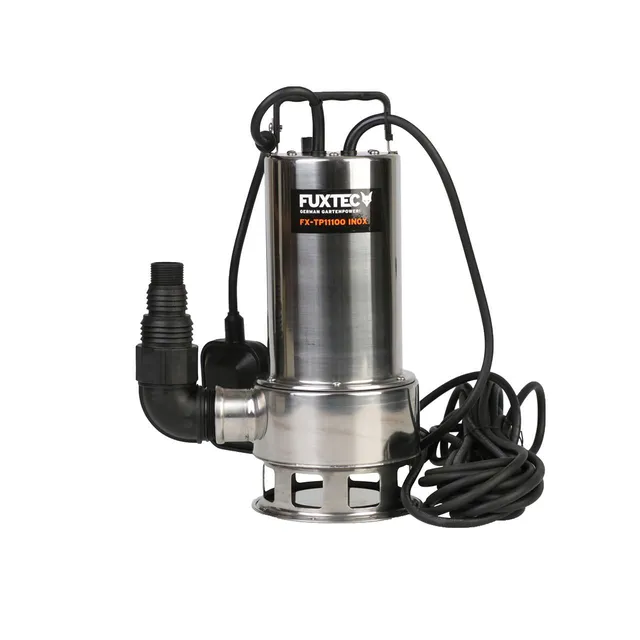 fuxtec-tauchpumpe-fx-tp11000-inox-schmutzwasserpumpe-1100-watt-edelstahl image 1