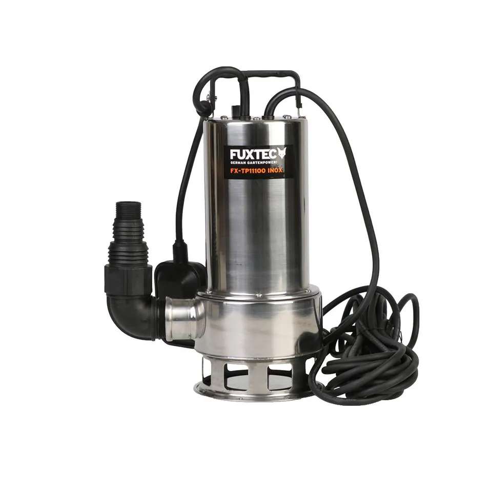 fuxtec-tauchpumpe-fx-tp11000-inox-schmutzwasserpumpe-1100-watt-edelstahl image 1