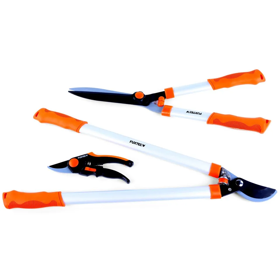 fuxtec-gartenscheren-premium-3er-set-ast-reb-und-heckenschere image 1