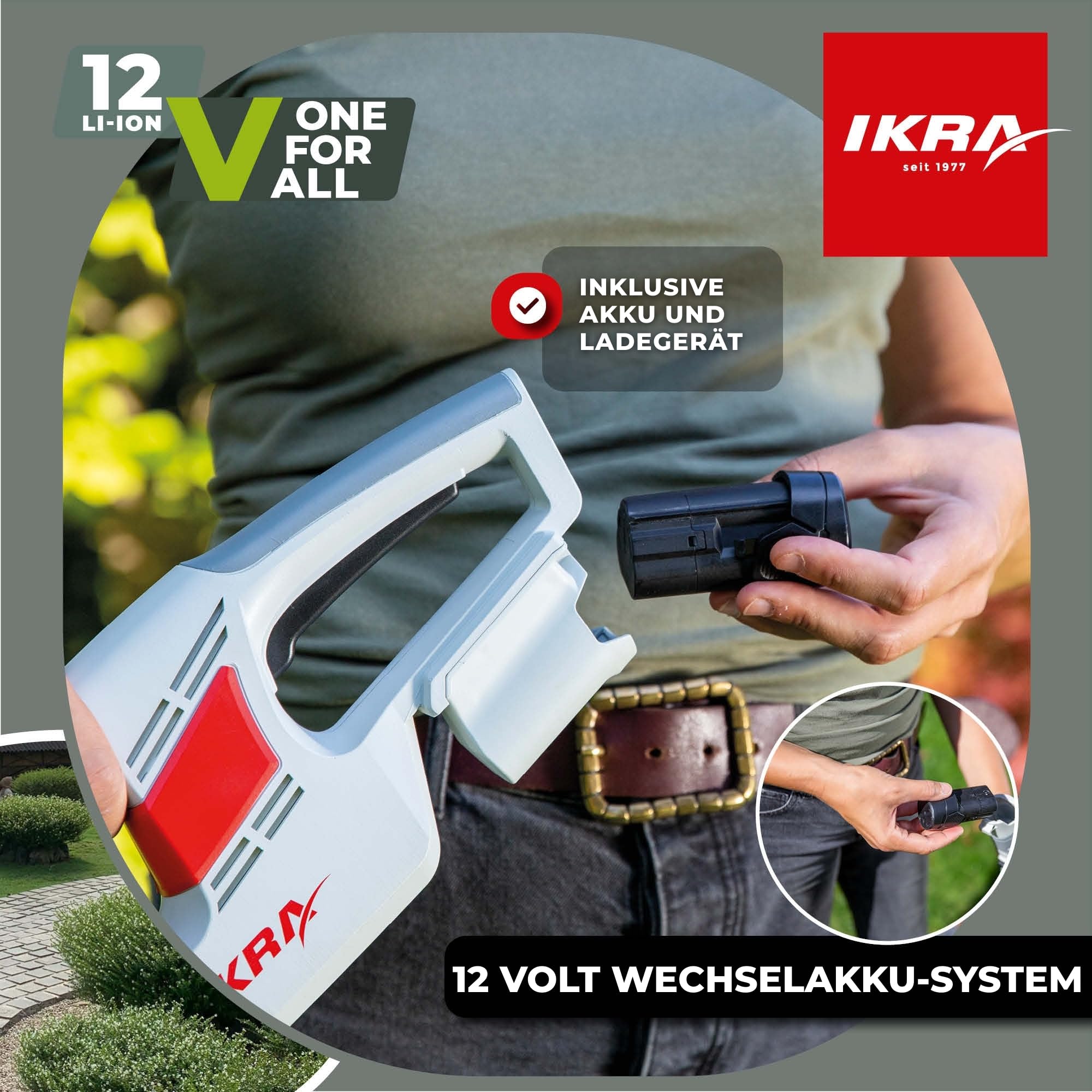 ikra-iahs-1240-akku-heckenschere-12-v-inkl-akku-ladeger-t-brille image 3