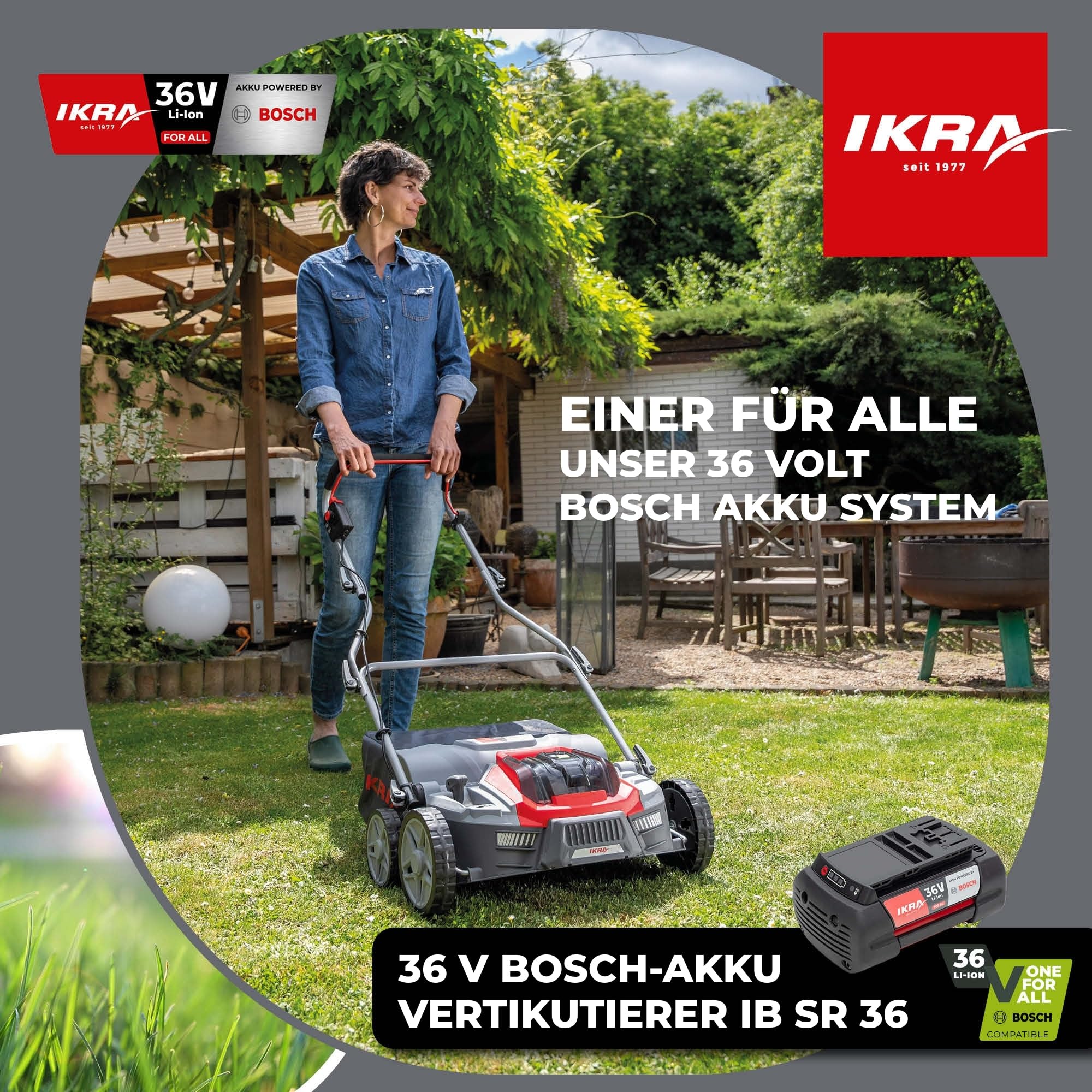 ikra-ib-sr-36-3in1-akku-vertikutierer-rasenl-fter-36cm-inkl-36v-4ah-akku-und-lad image 2