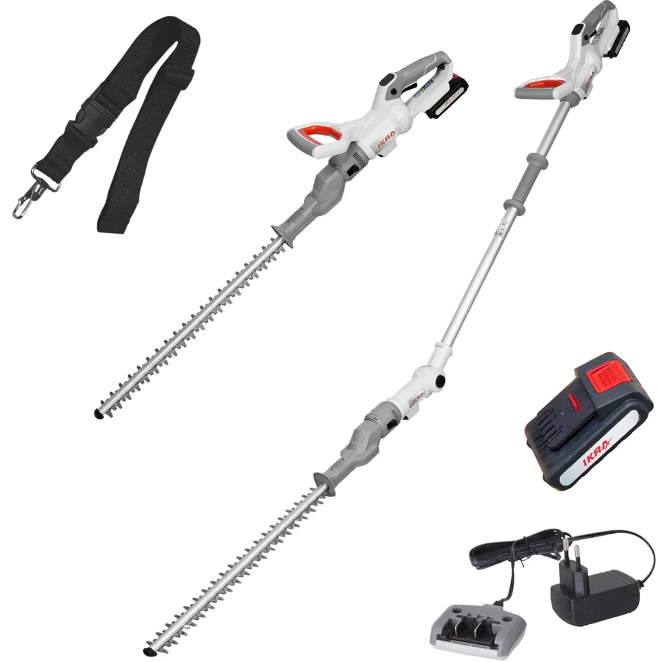 ikra-2in1-akku-heckenschere-icph-2050-mit-teleskopstange-50-cm-20-mm-inkl-akku image 1